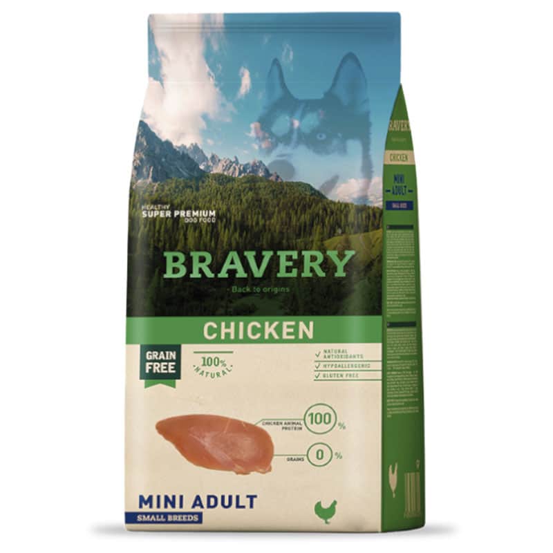 Bravery mini adulto pollo 7kg