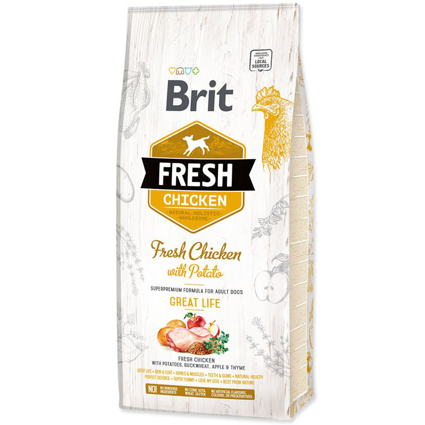 Brit Fresh pollo y papas 12kg 