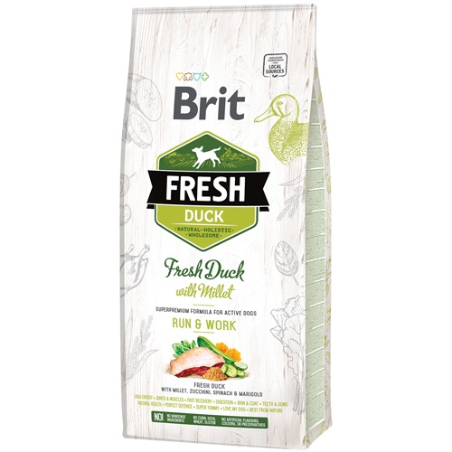 Brit Fresh Duck & millet active 2,5kg